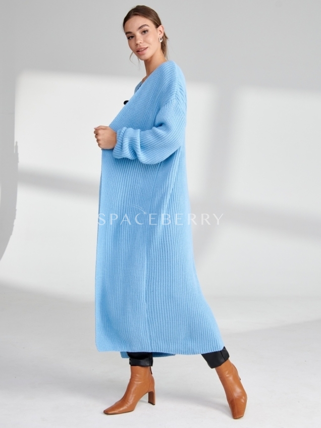 Женский вязаный кардиган оверсайз, кофта